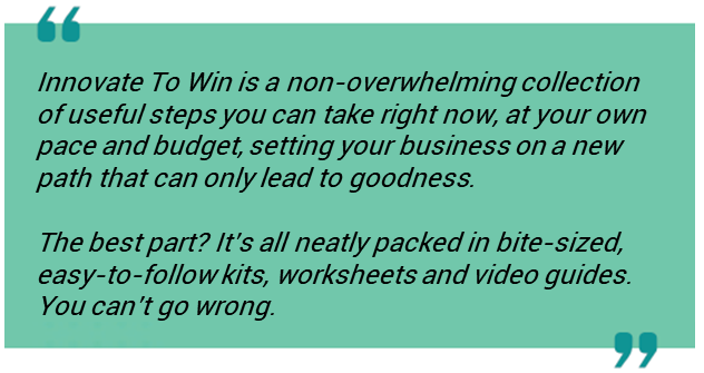 Website I2W Quote box Innovate To Win