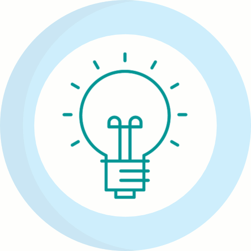 Icon gif for website - lightbulb